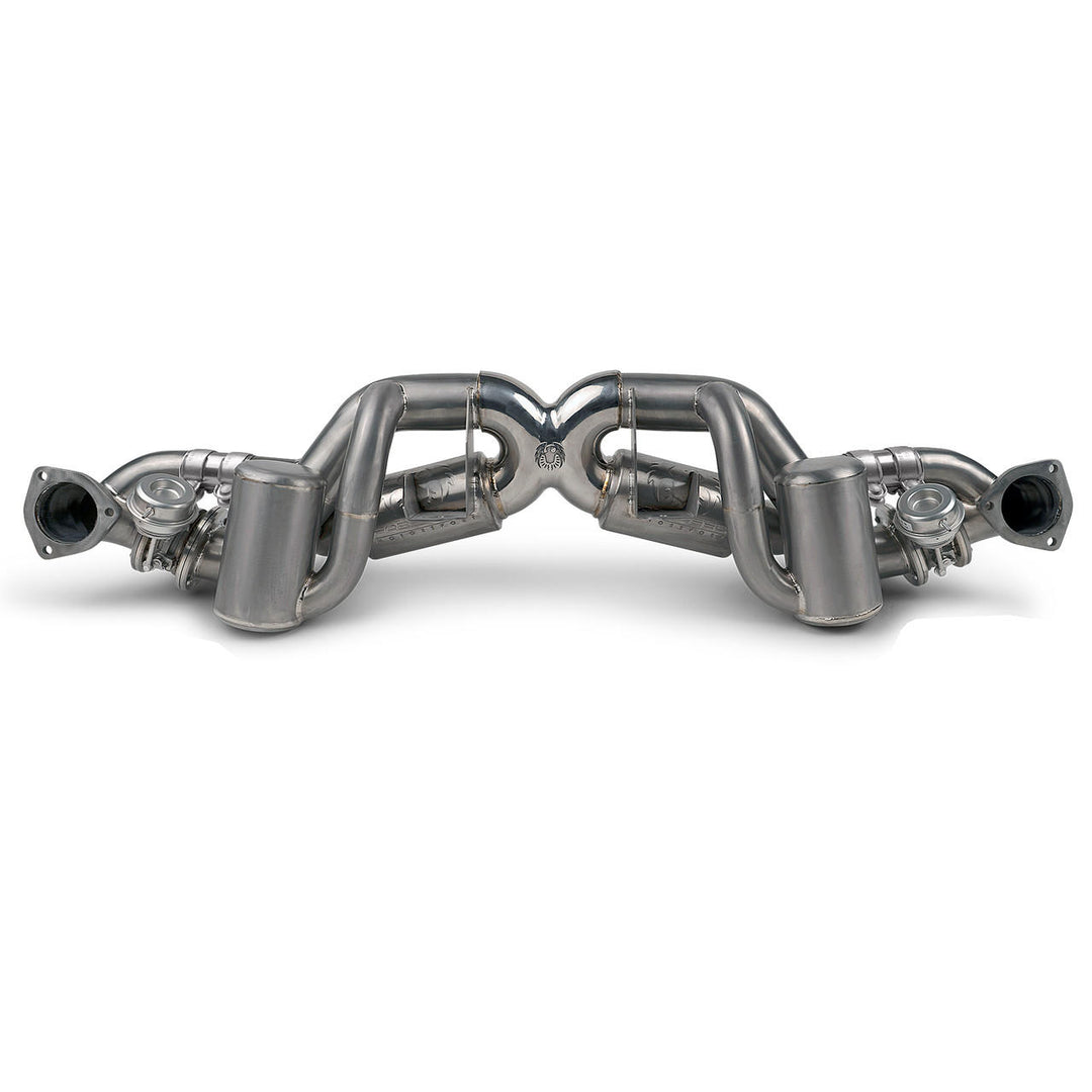 Fabspeed Porsche 718 GT4 RS Titanium Valvetronic X-Pipe Cat-Back Exhaust System (2022+)