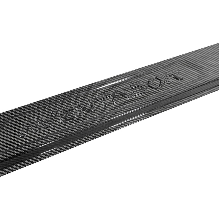 Carbon Fiber Embossed Door Sills - Lamborghini Aventador