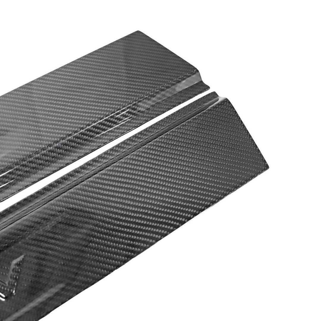 Carbon Fiber Embossed Door Sills - Lamborghini Aventador