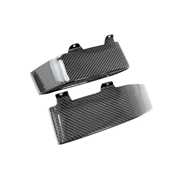 Carbon Fiber Silver Mesh Tail Pipe Tips - McLaren MP$-12C/650S