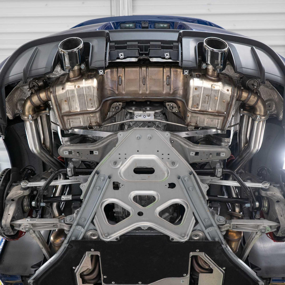 Fabspeed Porsche 718 GT4 / GTS / Spyder Over Axle Link Pipes (2020+)