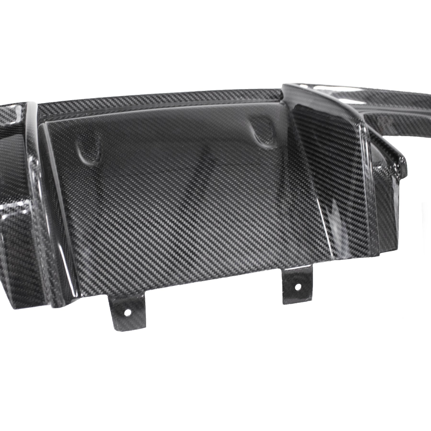 Carbon Fiber GT4 Style Rear Diffuser With Custom Rear Exhaust Pipe 718 ...
