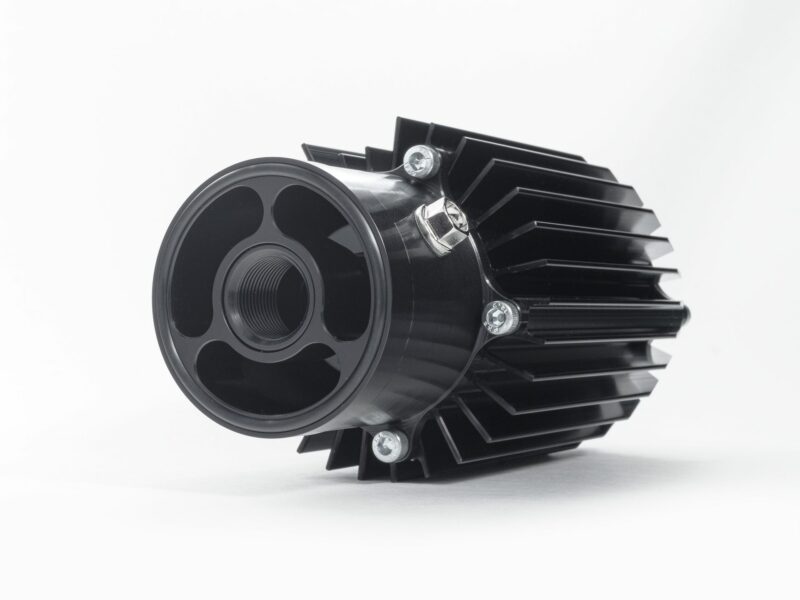 Unplugged Performance Tesla Model S Enduro Drive Unit Oil Cooler and Magnetic Filter - Front Drive Unit