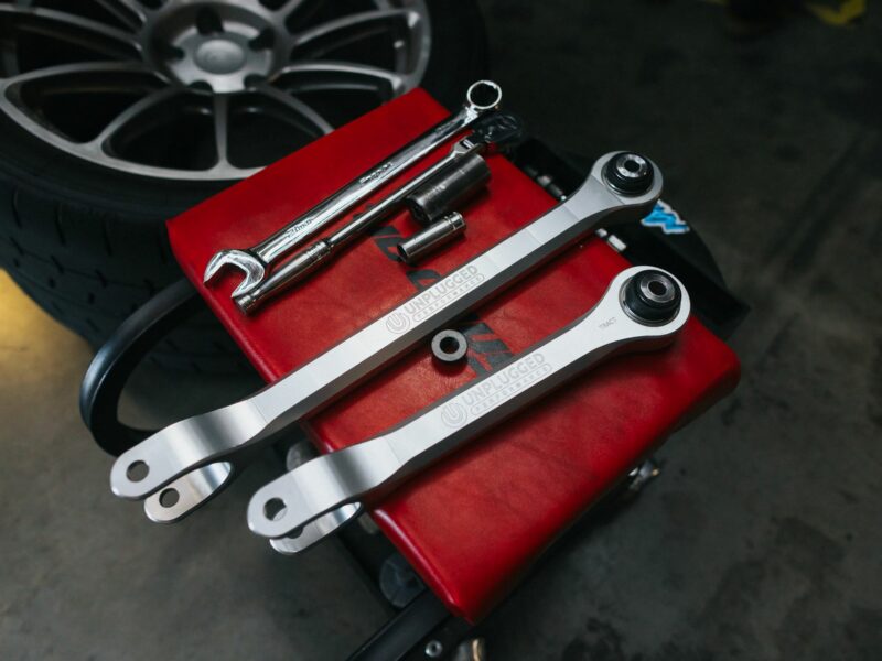 Unplugged Performance Tesla Model 3 Billet Rear Traction Arm Set aka Upper Fore Link (Fits Model 3/Y)