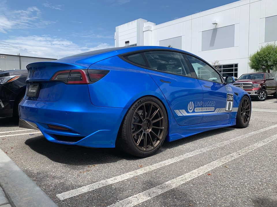 Unplugged Perforamnce Tesla Model 3 Ascension Rear Bumper and Diffuser System