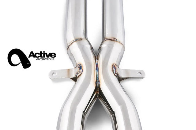 Active Autowerke E9X M3 Signature X Pipe w/ Straight Pipes (Race) - X-PIPE RACE Version