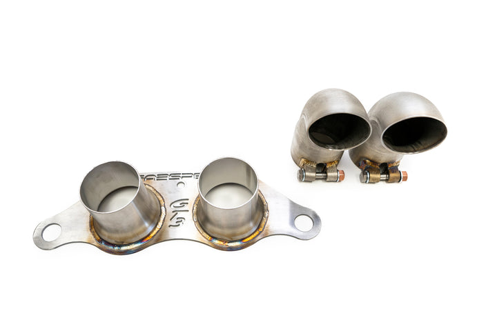 Porsche 997 GT3 Slip-On 90 degree Turndown outlet pipes/tips (duplicate product)