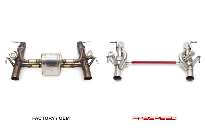 Ferrari 488 Valved Muffler Bypass Exhaust System