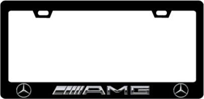 Fabspeed Mercedes Benz AMG CF Plate Frame SILVER TEXT