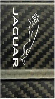 Jaguar Outline Logo Carbon Fiber Money Clip