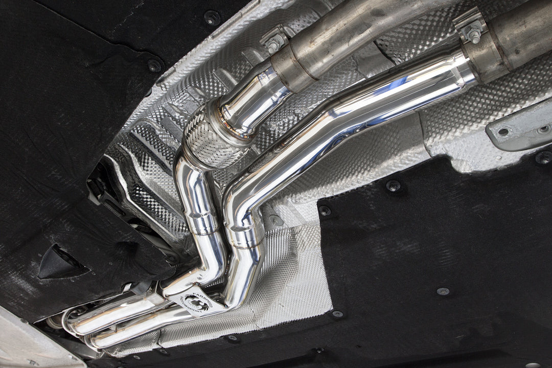 BMW M2 Competition F87 under car highperformance X-Pipe 2019+