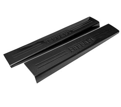 Right and Left Door Sills Emoissed Ferrari Script