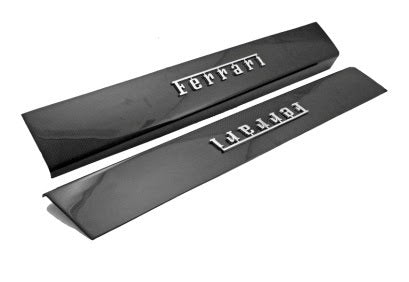 Right and Left Door Sills with FERRARI chrome Script.