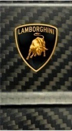 Lamborghini Shield Carbon Fiber Money Clip