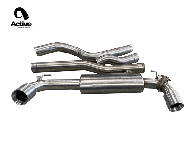 Supra Performance Cat-Back Exhaust System by AA - Supra MKV A90/A91 Rear Exhaust with 100mm black stainless tips