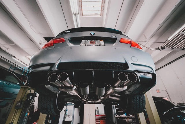 Active Autowerke E9X M3 Signature Rear Exhaust Gen. 2 - Tips: Silver