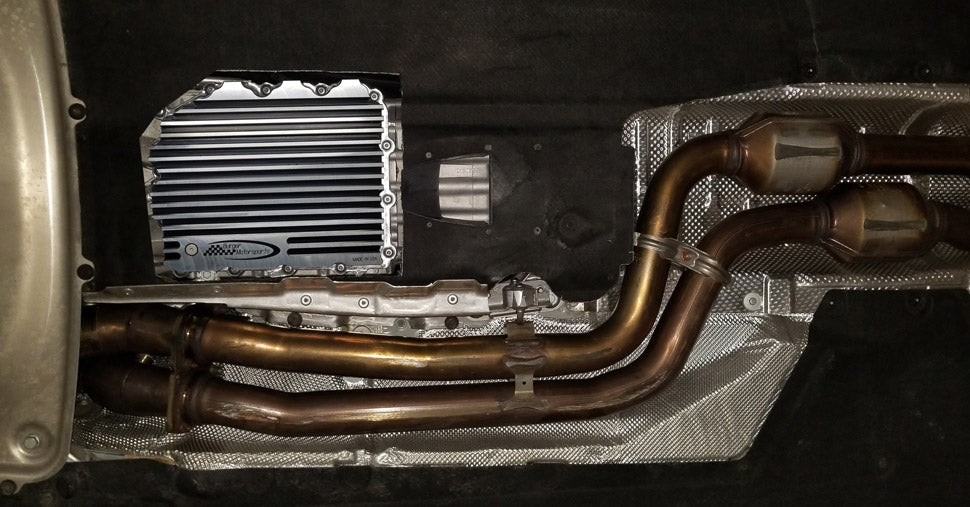 BMS Billet Aluminum BMW DCT transmission high capacity oil pan - Burger Motorsports 