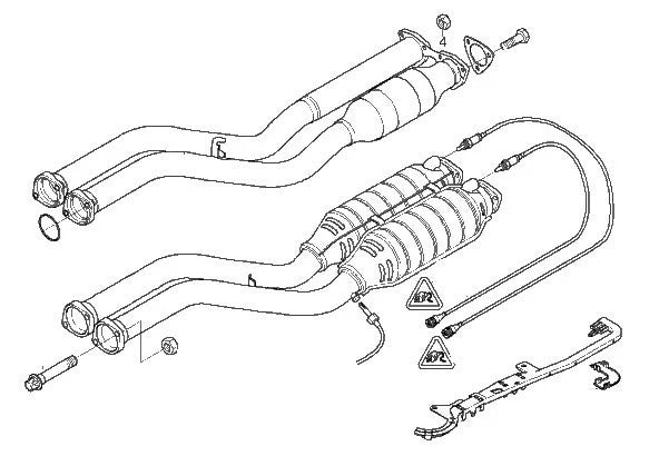 BMW E46 M3 Exhaust SECTION 1 with GESI G-Sport catalytic converters