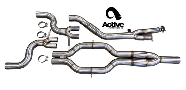 G80/G82 M3/M4 Signature RACE ONLY Exhaust System - GOLIATH - Full race only exhaust w DUMP-Carbon over Black Chrome Tips