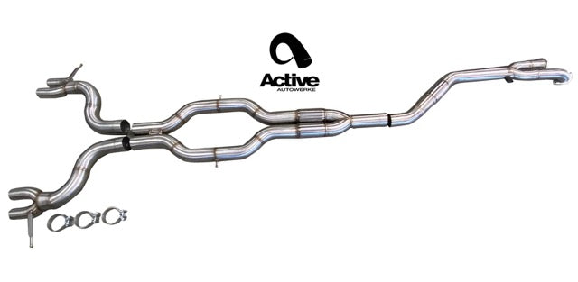G80/G82 M3/M4 Signature RACE ONLY Exhaust System - GOLIATH - Full race only exhaust - Carbon over Black Chrome Tips