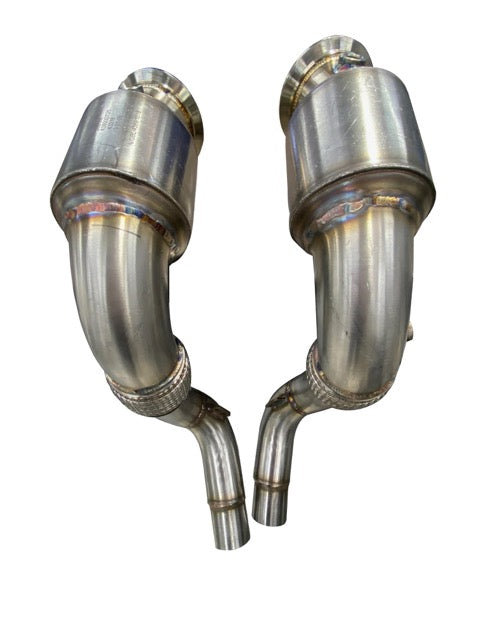 S63 N63 Catted Downpipes | V8 BMW X5 M and X6 M X5 X6 550i 650i Flange - From 2010 to 2012