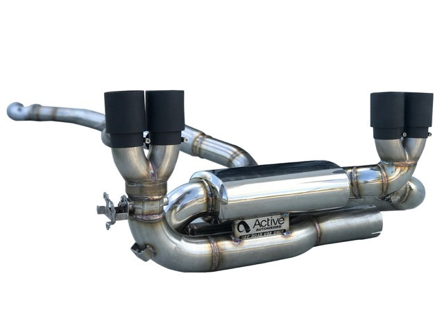 F87 M2 Competition Signature Exhaust System includes Active F-brace (Carbon Tips)