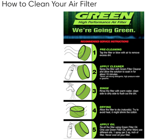 Green Filter Cleaning Kit & Recharge Oil | E60 535 (N54 N55) E82 135 E9X 335 M3