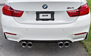 Maad Maxx - F8X BMW M3 & M4 Rear Exhaust Section - 3 Can Valved -  Exhaust w Tips w matte black tips