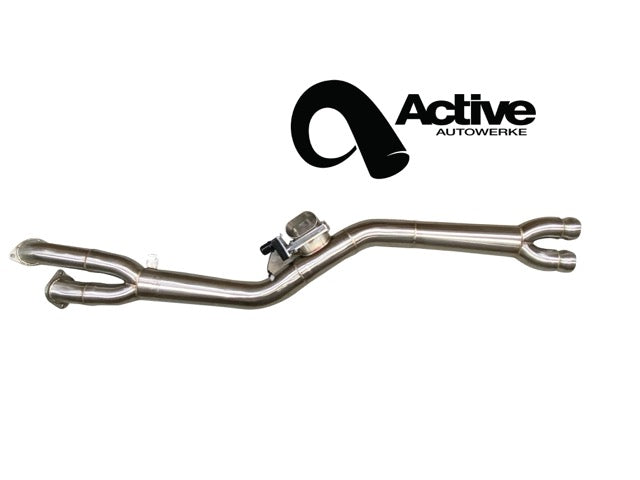 Active Autowerke G80/G82 M3/M4 Signature single mid-pipe with G-brace - w resonator