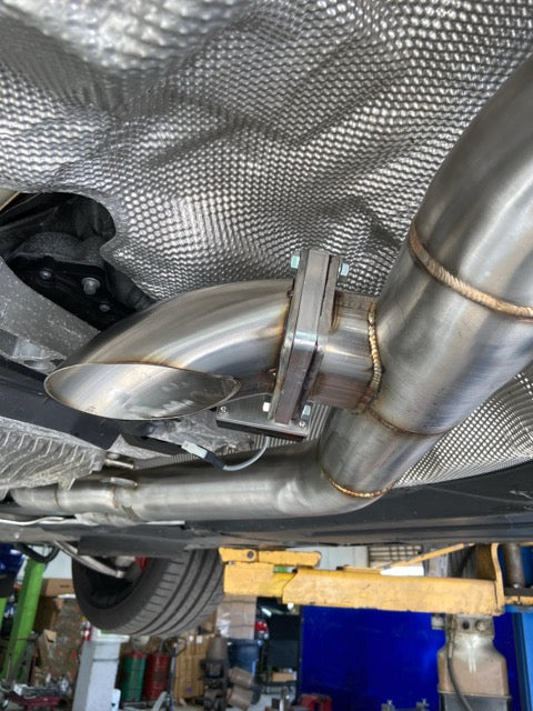 G80/G82 M3/M4 Signature RACE ONLY Exhaust System - GOLIATH - Full race only exhaust - Carbon over Black Chrome Tips
