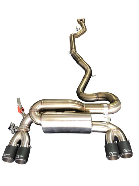 F87 M2 Competition Signature Exhaust System includes Active F-brace (Carbon Tips)