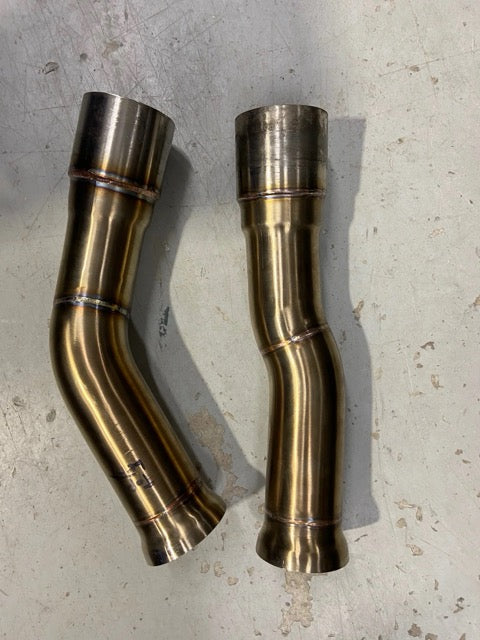 F8X BMW M3 & M4 Gen 2 Equal Length Mid Pipe includes Active F-brace - Equal Length Mid Pipe w resonated AWE Switchpath