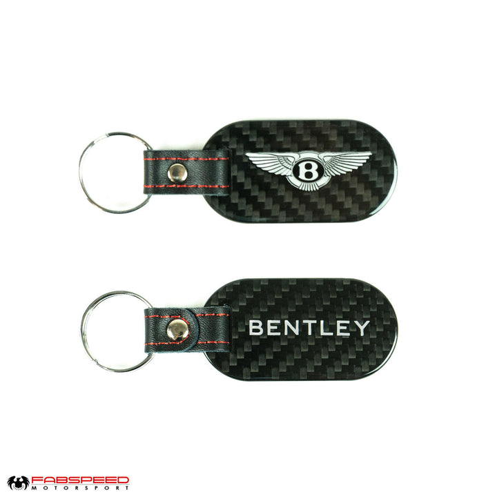 Fabspeed Bentley Crest & Script Carbon Fiber Keyring