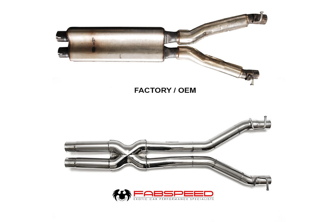 Fabspeed Ferrari F550 Resonator Bypass X- Pipe