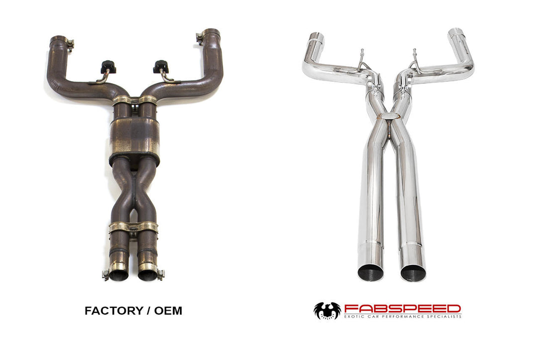 Fabspeed Maserati Ghibli Resonator Bypass X-Pipe (2013+)