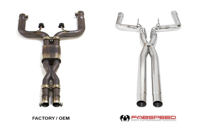 Fabspeed Maserati Ghibli Resonator Bypass X-Pipe (2013+)