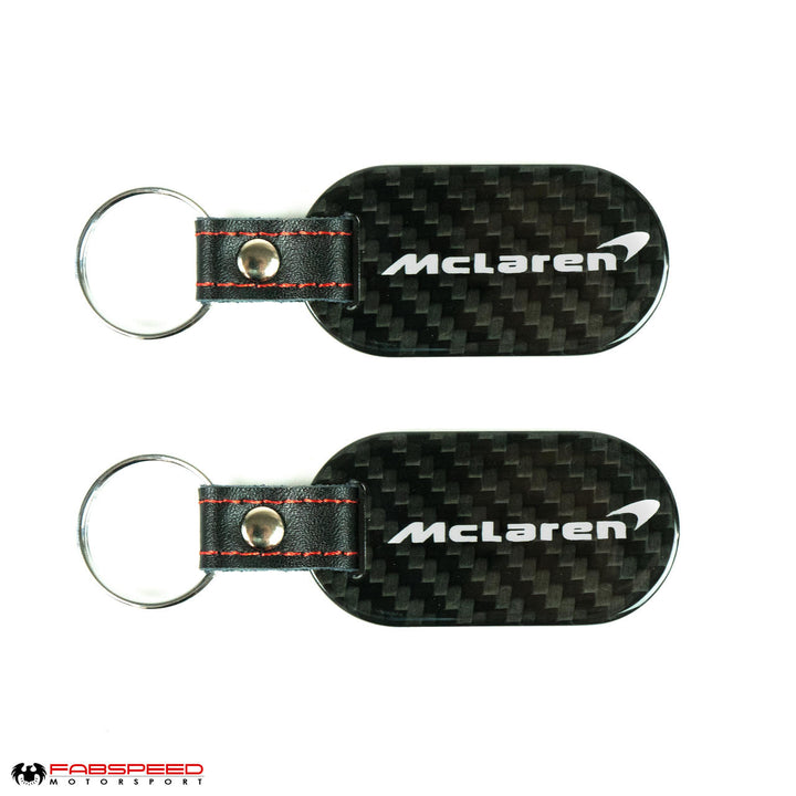 Fabspeed Mclaren Swoop & Text Carbon Fiber Keyring