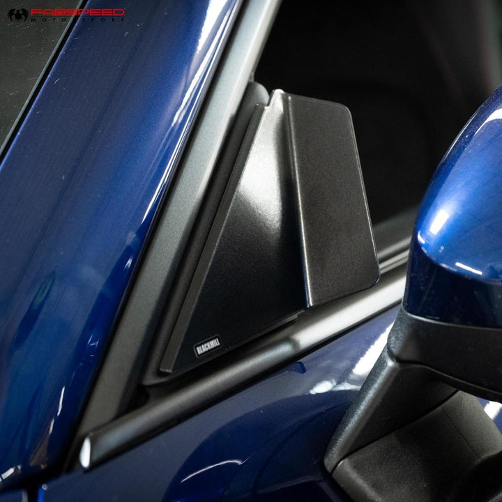 Fabspeed Porsche 718 GT4 /GTS / Spyder Blackmill Performance Anti-Wind Buffeting Kit (2020+)