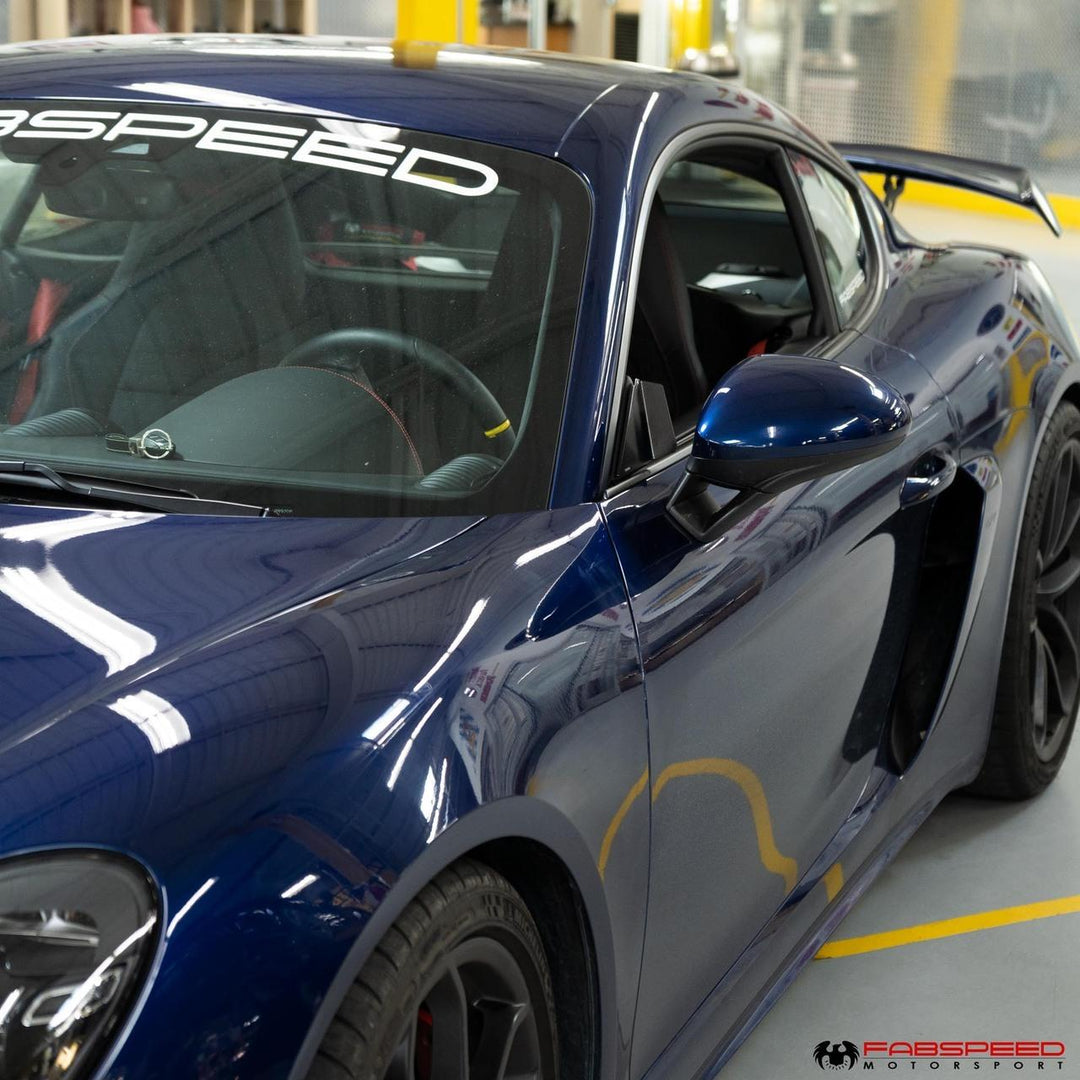 Fabspeed Porsche 718 GT4 /GTS / Spyder Blackmill Performance Anti-Wind Buffeting Kit (2020+)