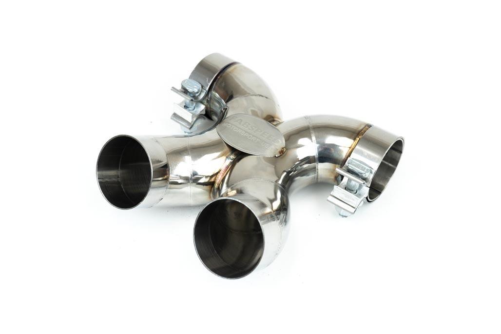 Fabspeed Porsche 981 Boxster/Cayman Maxflo TRUE X-Pipe with Dual Tips (2013-2016)