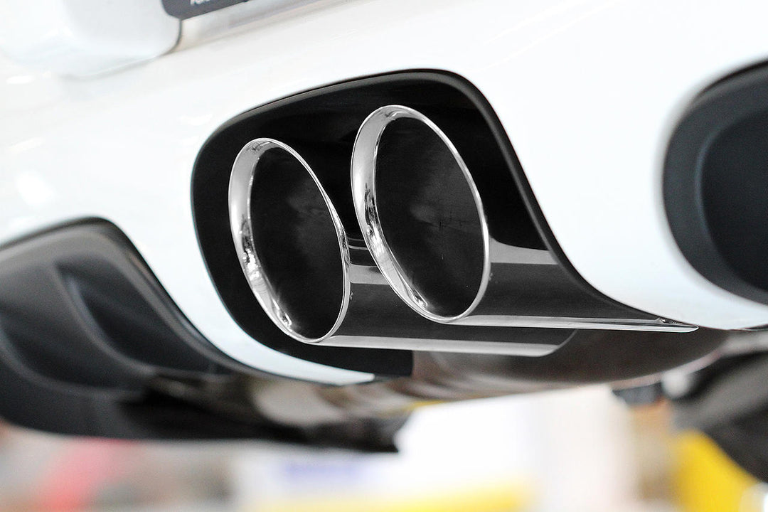 Fabspeed Porsche 987.2 Boxster / Cayman, Cayman R, Spyder Maxflo True X-Pipe with Dual Tips (2009-2012)