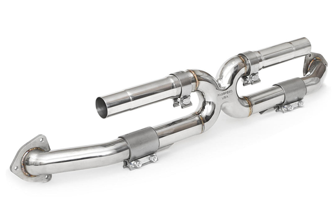 Fabspeed Porsche 991 Carrera Center Muffler Bypass X-Pipe (Non-Valved Exhaust)(2012-2016)