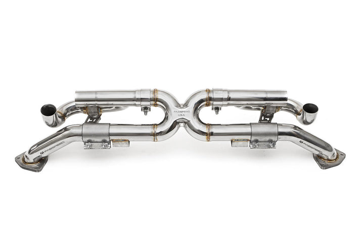 Fabspeed Porsche 991 Carrera Valvetronic Center Muffler Bypass X-Pipe (Valved Exhaust Only) (2012-2016)