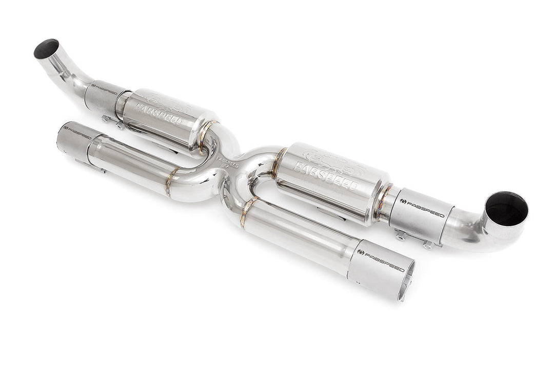 Fabspeed Porsche 991.2 Carrera Center Muffler Bypass X-Pipe (for Base) (2017-2019)