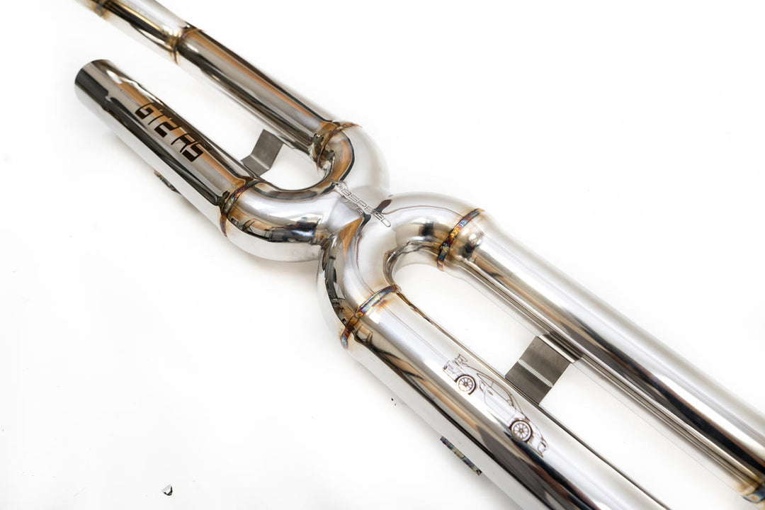 Fabspeed Porsche 991.2 GT2 RS Center Muffler Bypass X-Pipe (2018+)