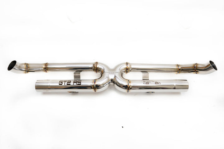 Fabspeed Porsche 991.2 GT2 RS Center Muffler Bypass X-Pipe (2018+)