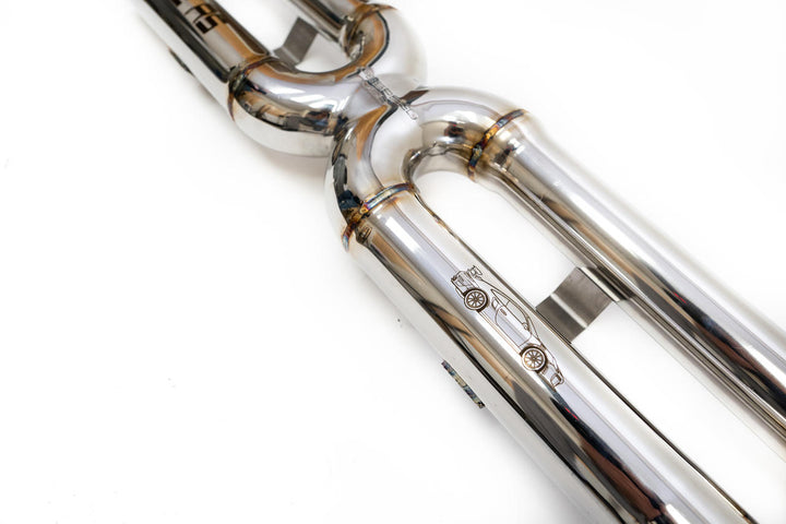 Fabspeed Porsche 991.2 GT2 RS Center Muffler Bypass X-Pipe (2018+)