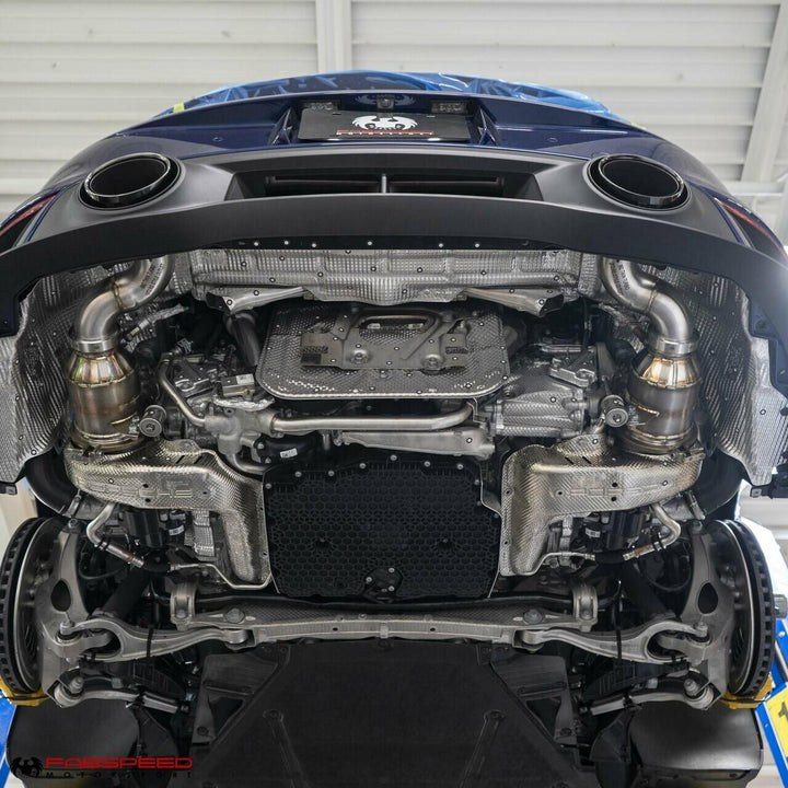 Fabspeed Porsche 992 Twin Turbo / Twin Turbo S Sport Catalytic Converters with GT2RS Style Outlets (2021+)