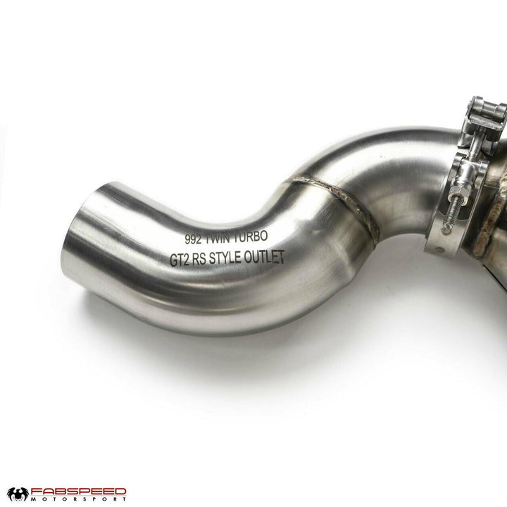 Fabspeed Porsche 992 Carrera Sport Catalytic Converters with GT2RS Style Outlets (2021+)