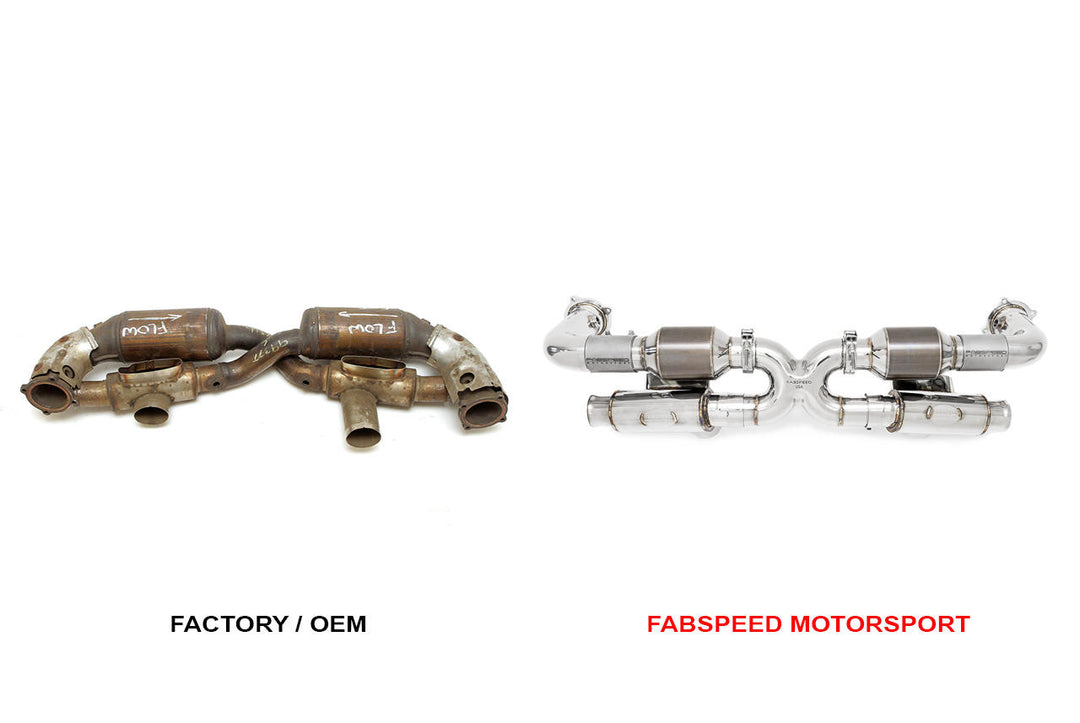 Fabspeed Porsche 993 Turbo Modular Sport Catalytic Converter X-Pipe (1995-1998)